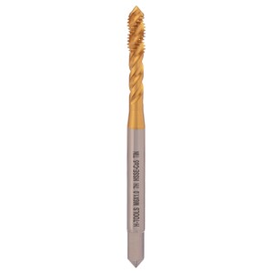 Метчик машинный винтовой М 6х1.0 DIN371 HSSE-TiN 7h C/2-3P R45 80мм a=4.9 H-Tools