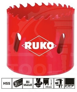 Коронка по металлу 127x38мм Bi-Metall HSS 4-6tpi Ruko