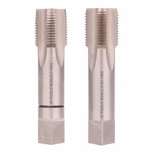 Комплект метчиков М28х2.0 (2 шт) DIN2181 HSS-G 6h 90мм a=16 H-Tools