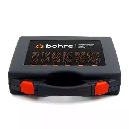 Набор сверл корончатых по металлу HSS Bohre 24,26,28,30,32,34 мм х50, Weldon 19, штифт 6,34х103