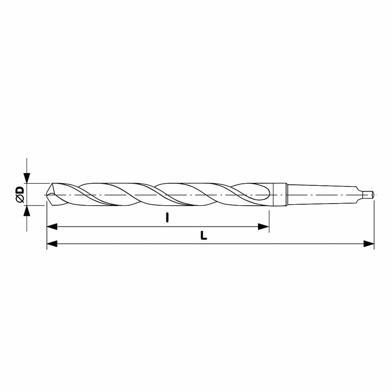 Сверло по металлу к/х ø5.0x133/52мм DIN345 HSS-R KM1 118° h8 6xD H-Tools