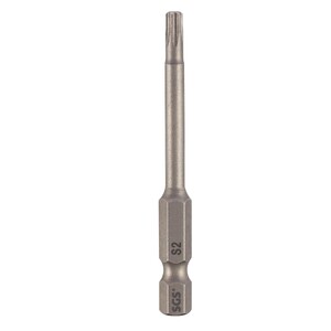 Бита T 6Hх50мм TORX TR (с отверстием) S2 SGS