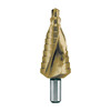 Сверло ступенчатое спиральное дюймовое 5/16-1.0", HSS-G TiN 9 ступеней S=3/8" Ruko